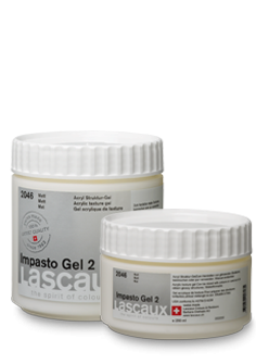 Lascaux Impasto Gel 2 mate, tarros de 250 ml y 500 ml