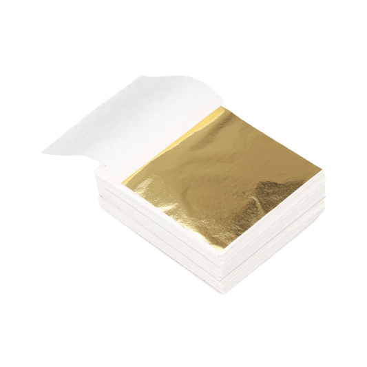 Papel de Oro Taiwan 9×9 cm - Pack 500 Hojas para Dorado y Restauración