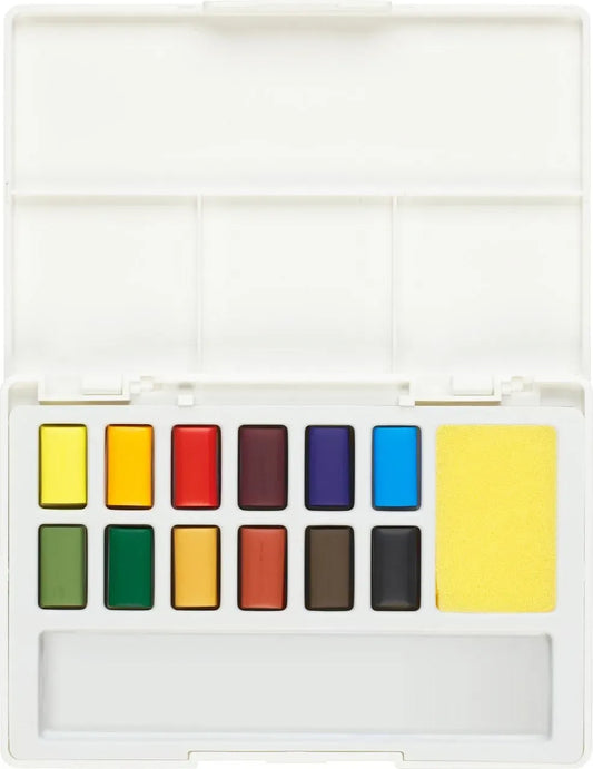 Etui mit 12 Aquarellfarben