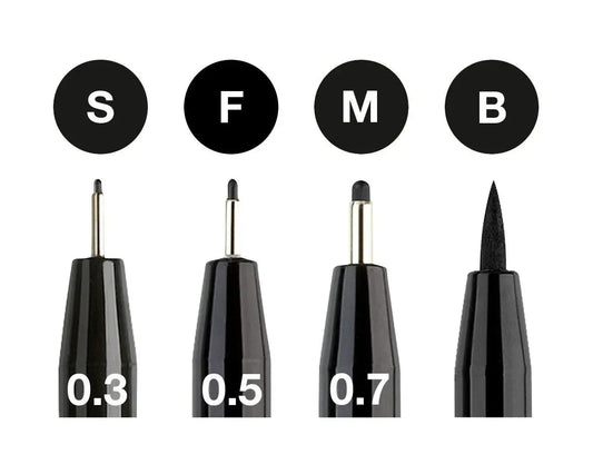 Estuche con 4 rotuladores Pitt Artist Pen negro S-B