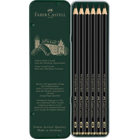 6er-Set Pitt Graphite Matt Bleistifte