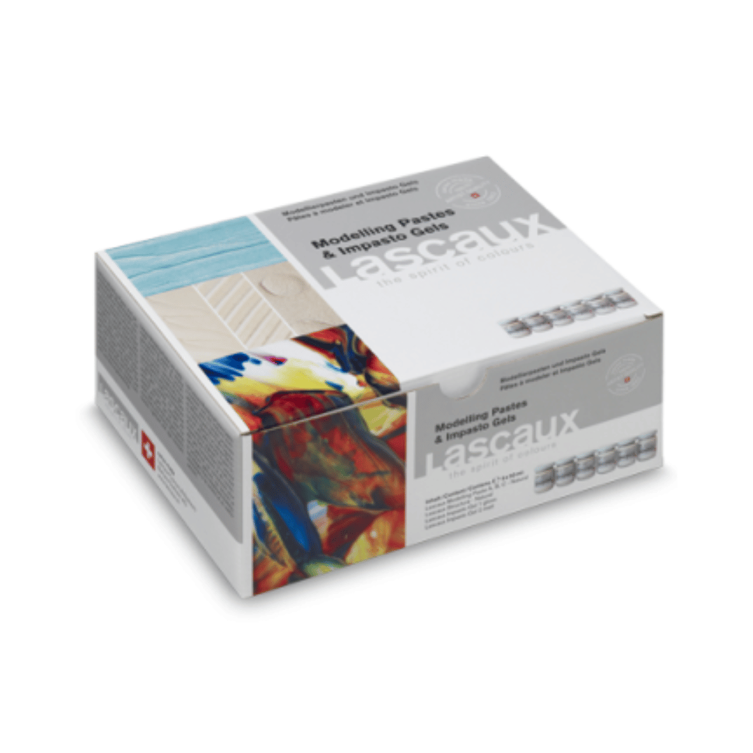 Lascaux Modelling Pastes & Impasto Gels — Estuche 6 × 50 ml
