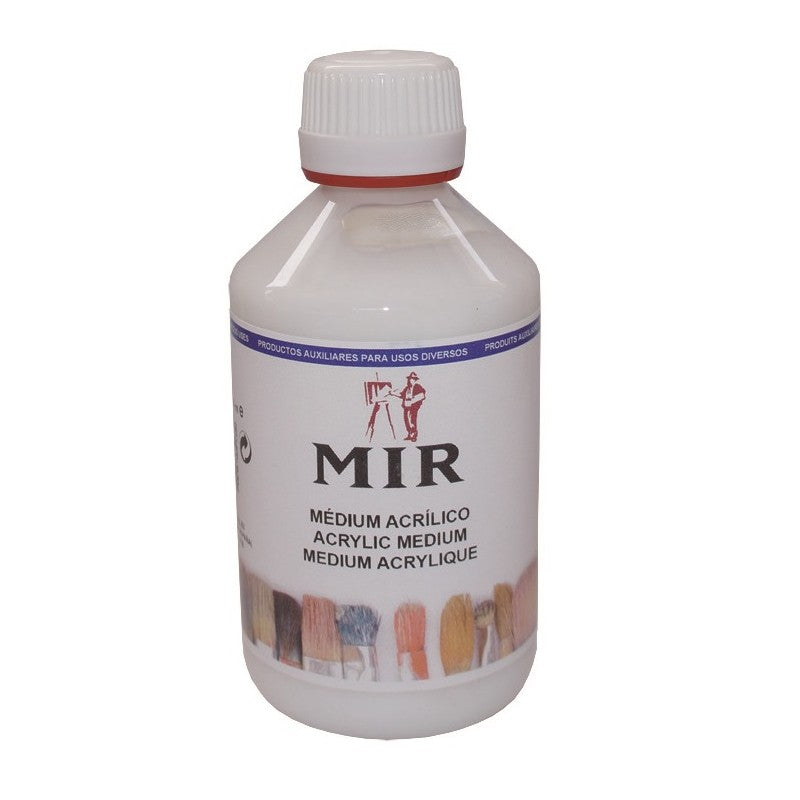 Médium Acrílico MIR — Fluidez, Brillo y Adherencia