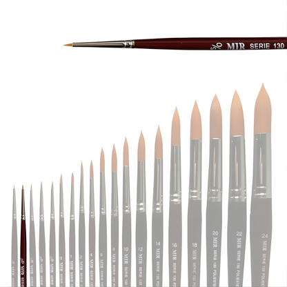 Pincel Redondo Toray Sintético (Números 5/0–10)