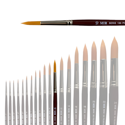 Pincel Redondo Toray Sintético (Números 5/0–10)