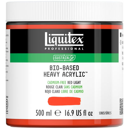 Liquitex Bio-Based Heavy rojo claro libre de cadmio, 500 ml