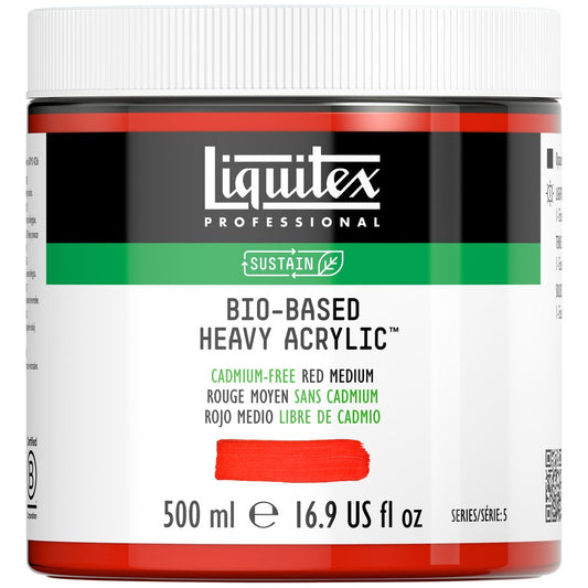Liquitex Bio-Based Heavy rojo medio libre de cadmio, 500 ml