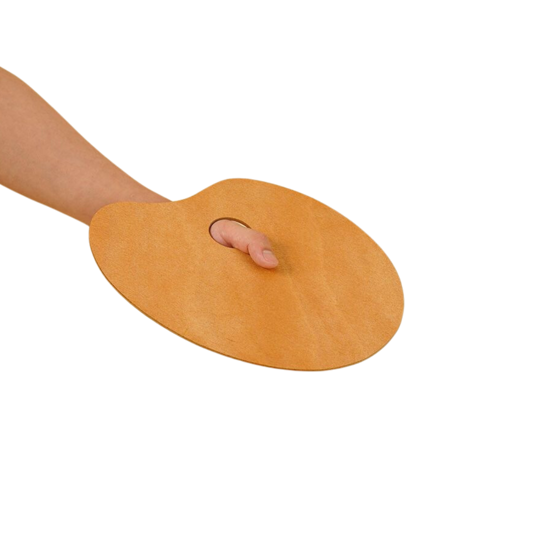 Paleta de madera barnizada