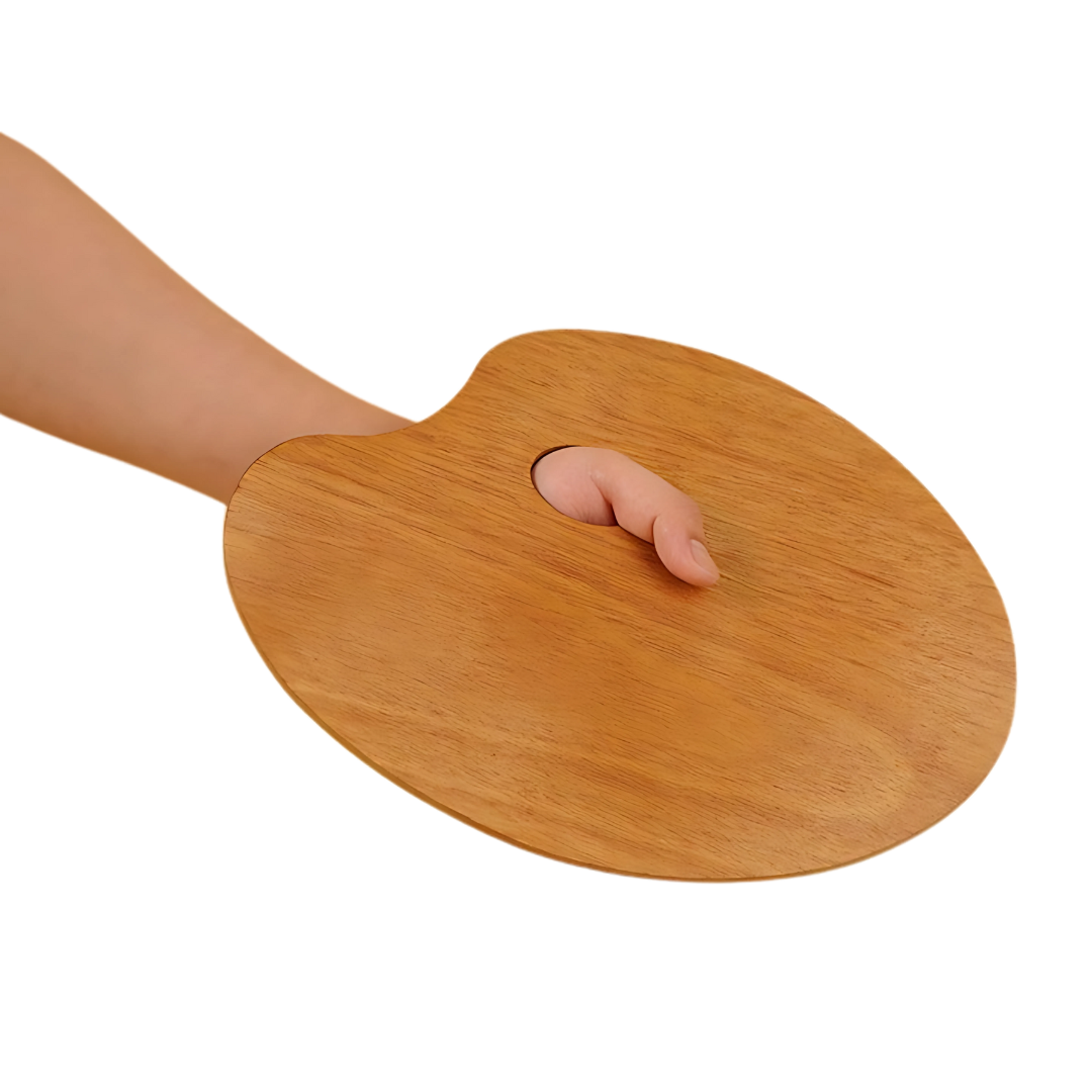 Paleta de madera barnizada