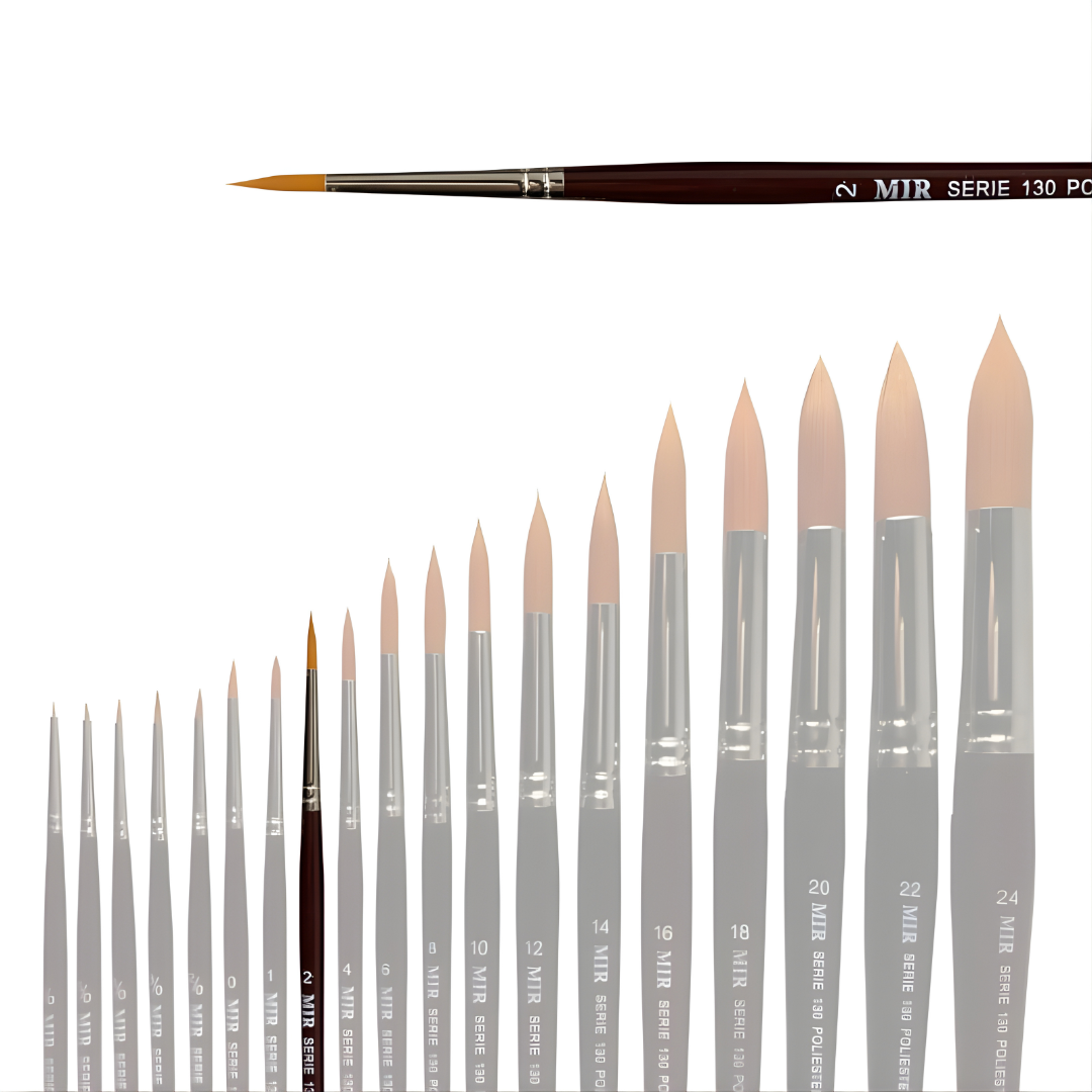 Pincel Redondo Toray Sintético (Números 5/0–10)
