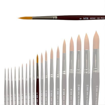 Pincel Redondo Toray Sintético (Números 5/0–10)