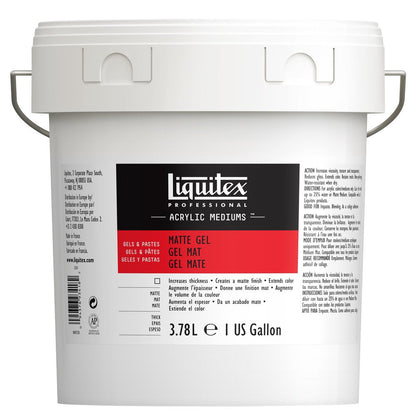 Liquitex Professional Médium gel mate, cubo de 3,78 L