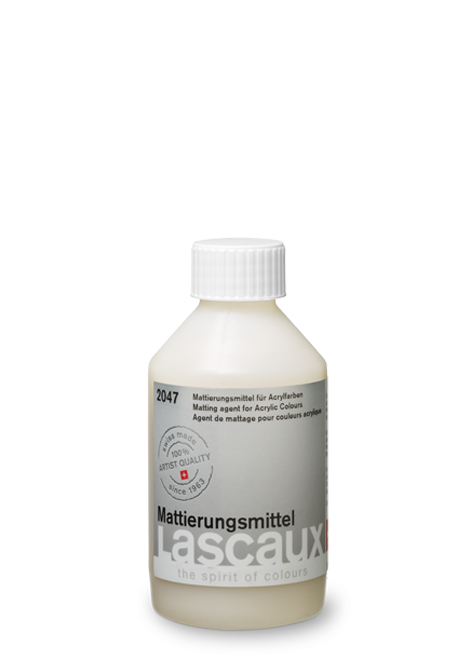 Lascaux Matting Agent, agente matificante para acrílicos, frasco de 250 ml