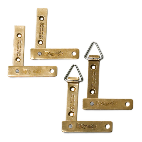 Lascaux Oz Clip® 4" – Sistema Profesional de Colgado para Obras de Arte (hasta 158 kg)