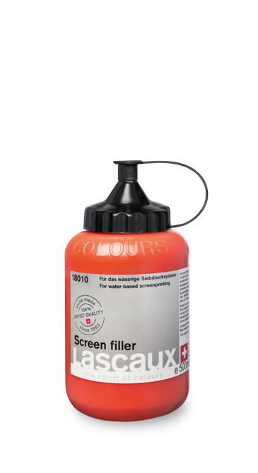 Lascaux Screen Filler, bote rojo de 500 ml