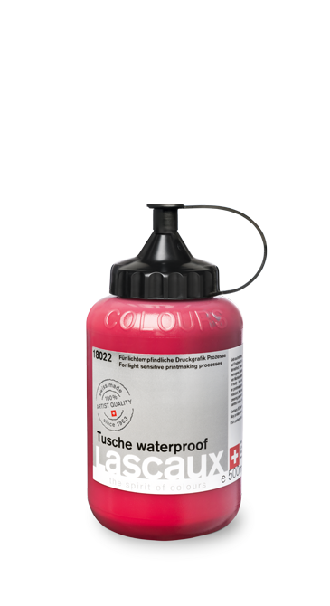 Lascaux Tusche waterproof, frasco de 500 ml
