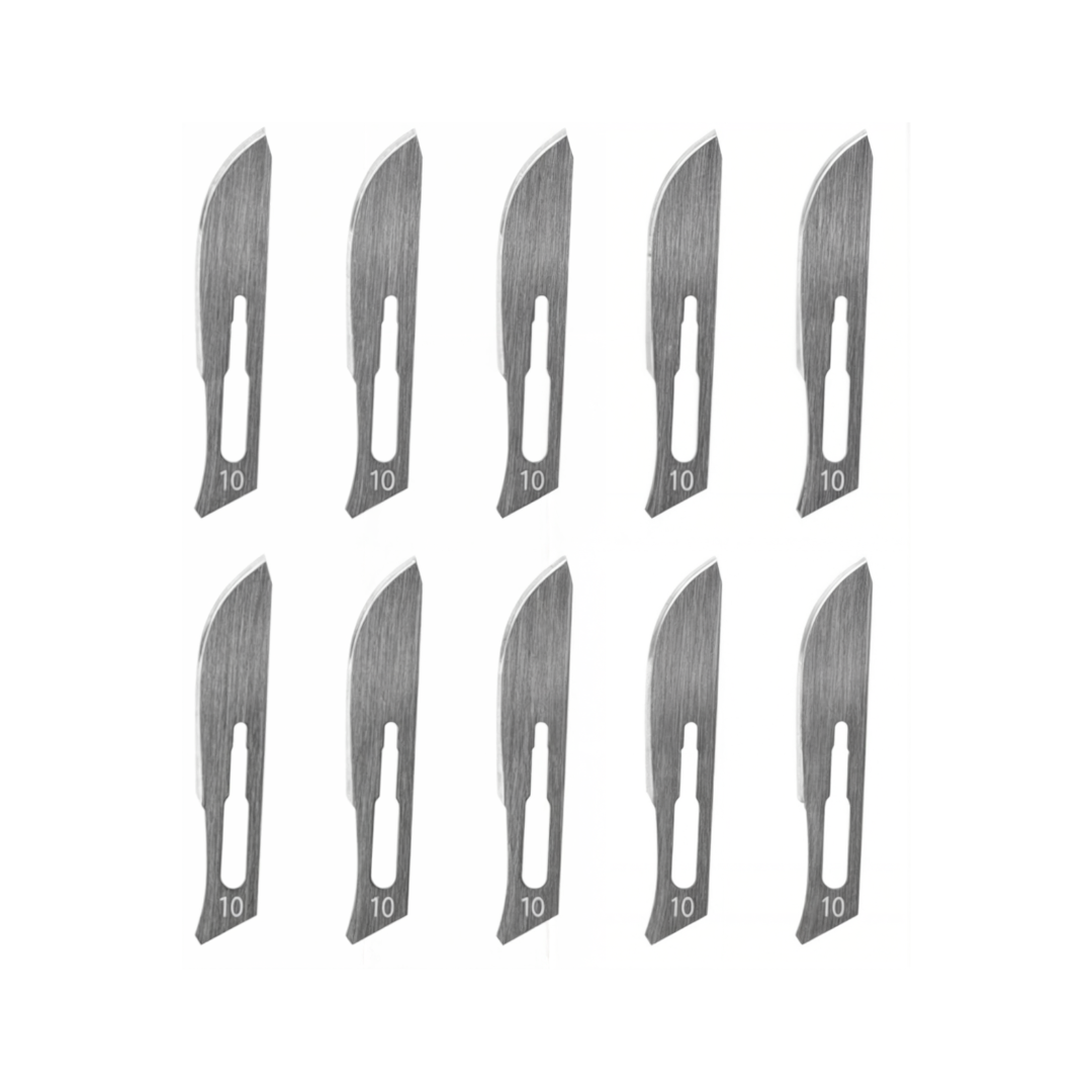 Hojas de bisturí nº 10, 11, 12, 15, 20, 21, 22 y 23 (10 uds. por pack)