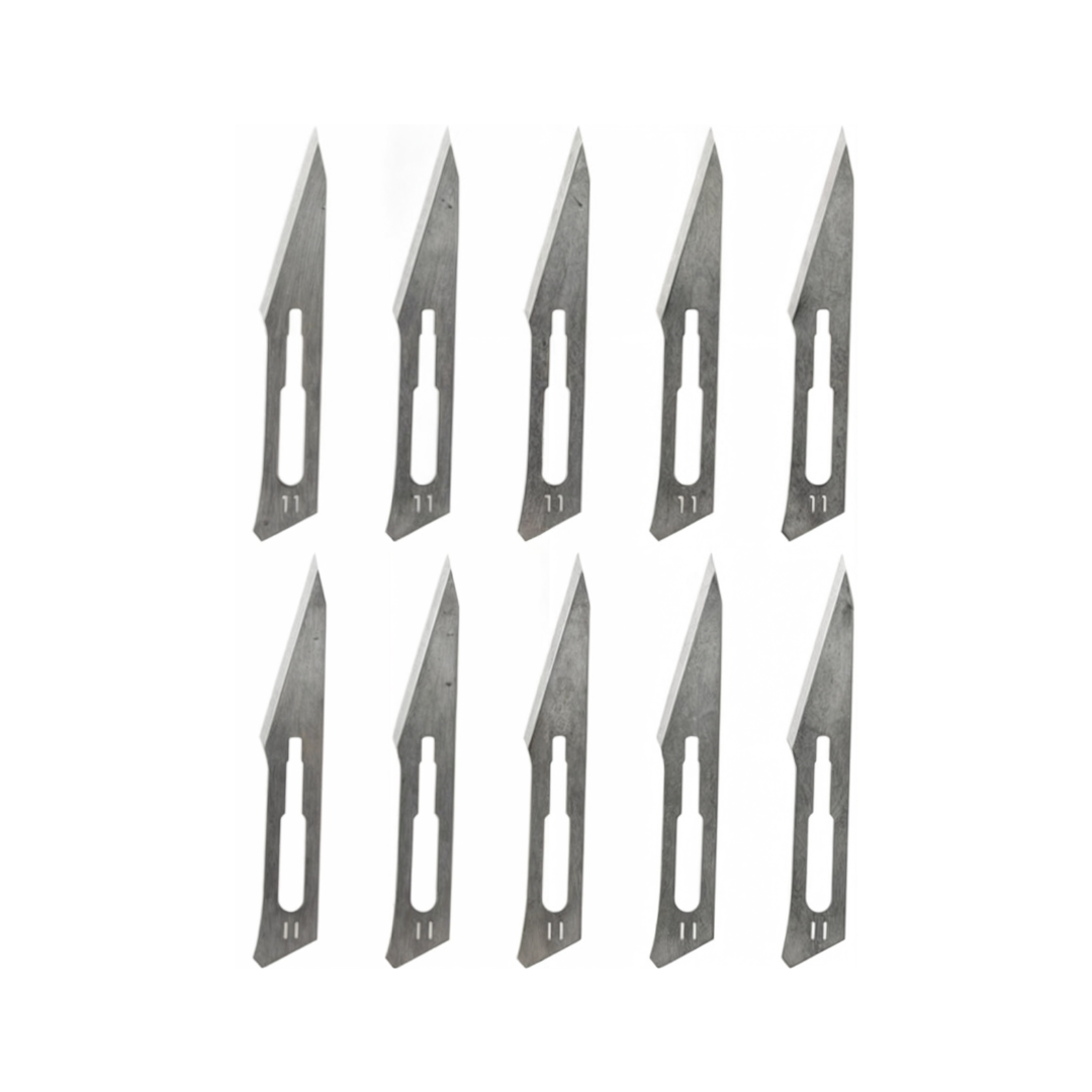 Hojas de bisturí nº 10, 11, 12, 15, 20, 21, 22 y 23 (10 uds. por pack)
