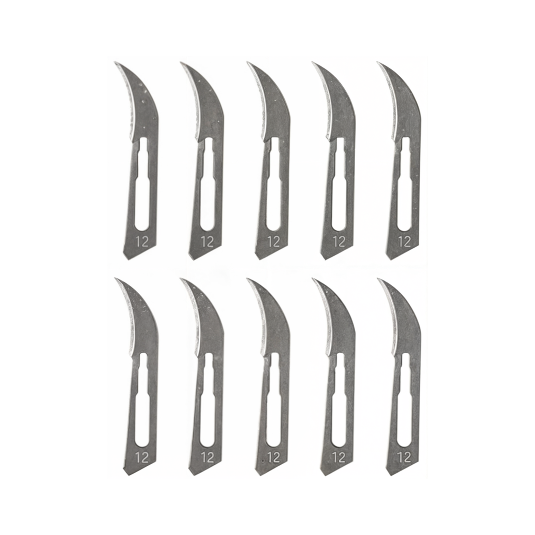 Hojas de bisturí nº 10, 11, 12, 15, 20, 21, 22 y 23 (10 uds. por pack)