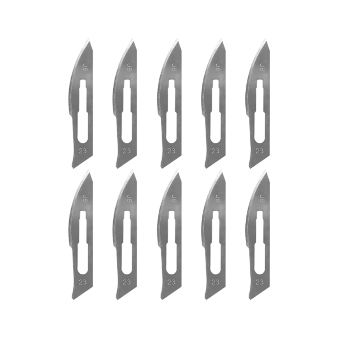Hojas de bisturí nº 10, 11, 12, 15, 20, 21, 22 y 23 (10 uds. por pack)