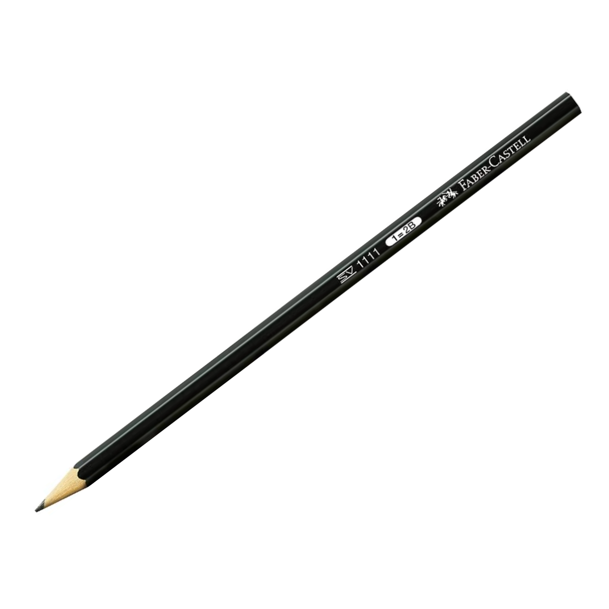 Llapis Grafito Faber-Castell 1111 Negre 2B - Professional per a Dibuix i Esbossos