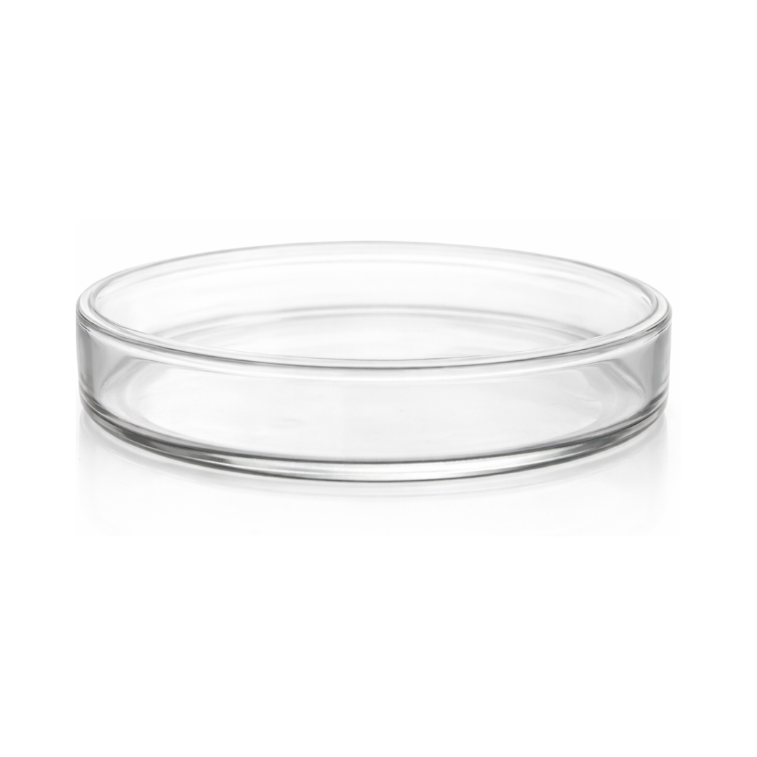 Placa de Petri de Vidre Borosilicat amb Tapa (5 Unitats)