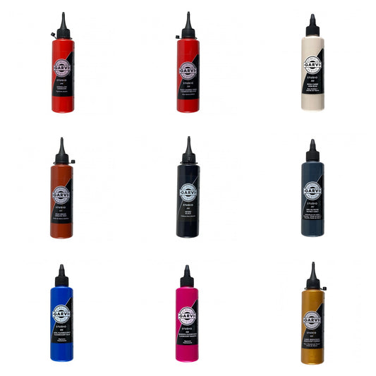Acrílico GARVI Studio MIR — Rojos, Neutros y Especiales · 200 ml a 5 L
