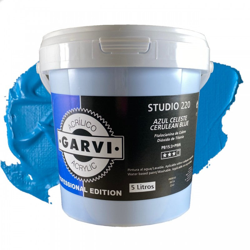 Acrílico GARVI Studio MIR — Azules, Verdes y Violetas · 200 ml a 5 L