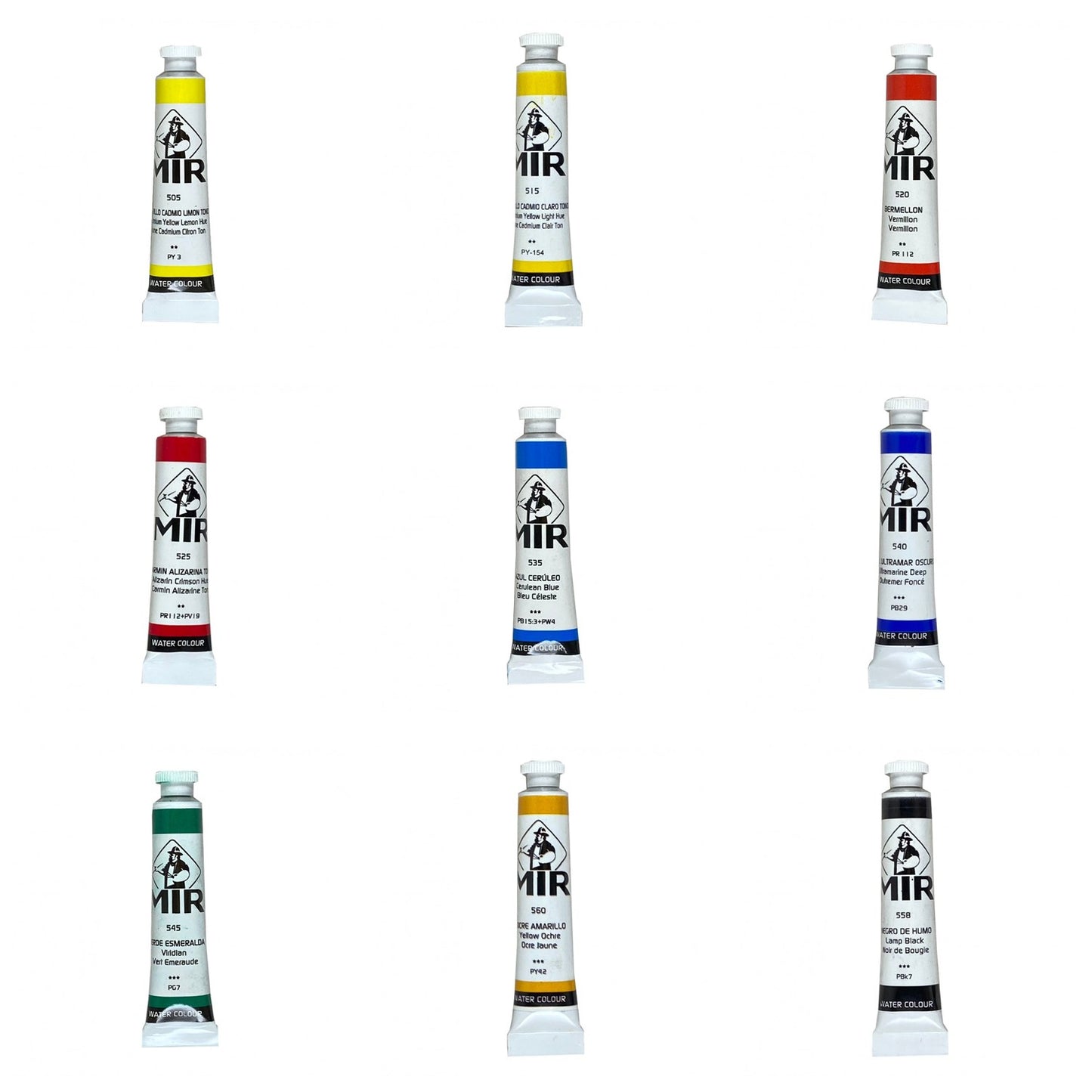 Acuarelas Extrafinas MIR — Tubo 8 ml para Bellas Artes y Restauración