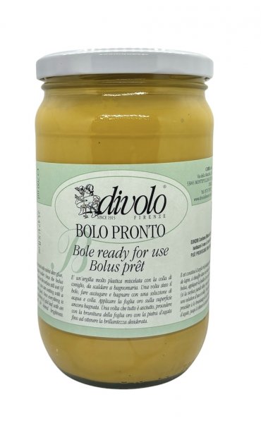 Bólex para dorado listo para usar (con cola de conejo incorporada) 300ml. Ocre amarillo de Divolo (Italia)