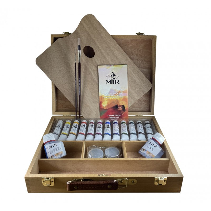 Cajas Academia Maletín de Haya MIR — Óleo, Acrílico y Acuarela
