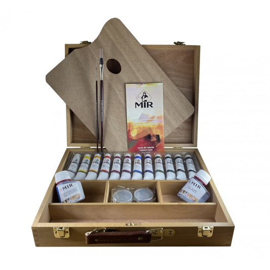 Cajas Academia Maletín de Haya MIR — Óleo, Acrílico y Acuarela