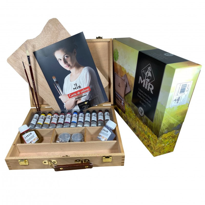 Cajas Academia Maletín de Haya MIR — Óleo, Acrílico y Acuarela