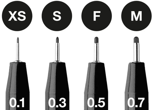Estuche con 4 rotuladores Pitt Artist Pen negro XS-M