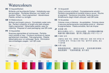 Estuche con 12 acuarelas