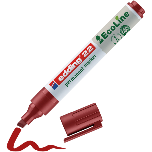 Edding 22 EcoLine Permanentmarker 90% Recycelt Keilspitze