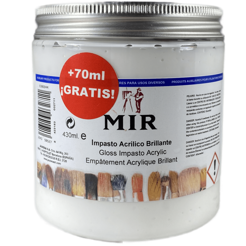 Impasto Acrílico MIR — Gel de Empaste Tipo Óleo