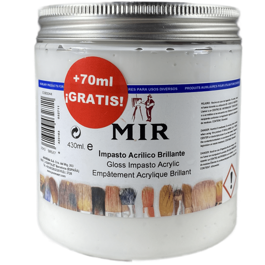 Impasto Acrílico MIR — Gel de Empaste Tipo Óleo