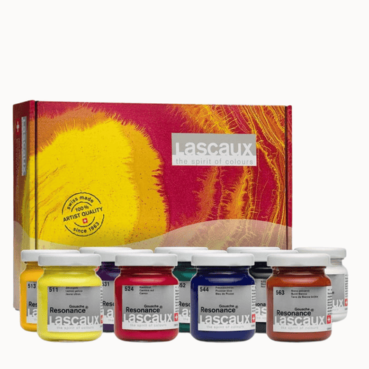 Lascaux Resonance® Gouache — Estuche 12 × 50 ml