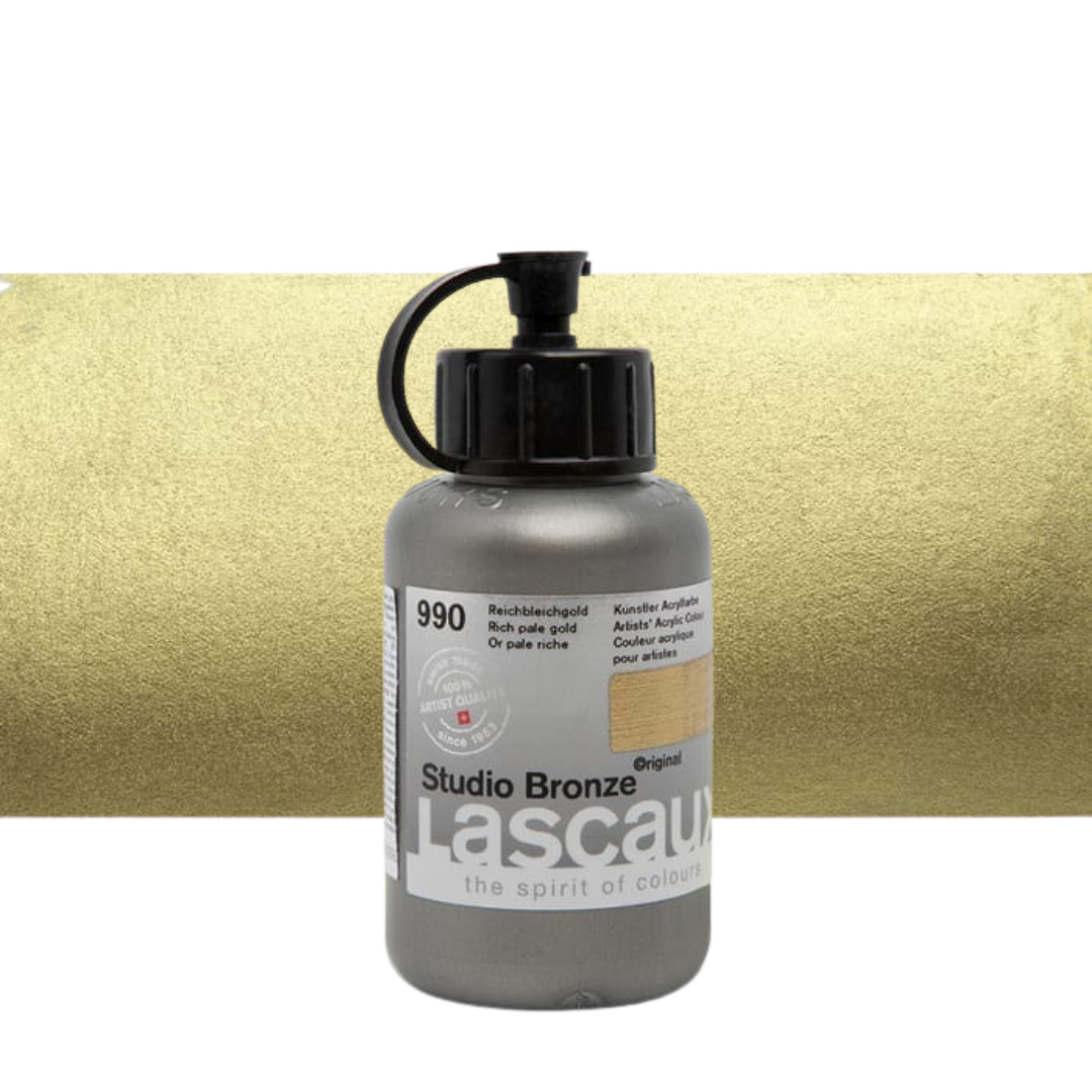 Lascaux Studio Bronze — Acrílico Metálico Profesional