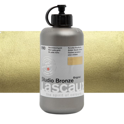 Lascaux Studio Bronze — Acrílico Metálico Profesional