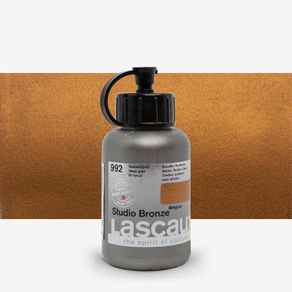 Lascaux Studio Bronze 992 Oro oscuro — acrílico metálico