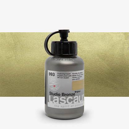Lascaux Studio Bronze 993 Oro verde inglés — acrílico metálico