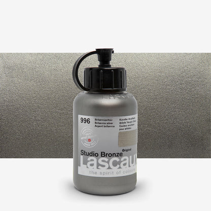 Lascaux Studio Bronze 996 Plata Britannia — acrílico metálico
