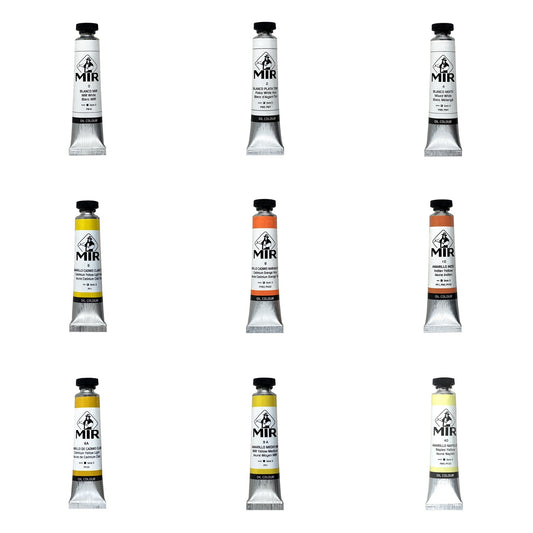 Óleo Extrafino MIR — Blancos y Amarillos · Tubos 20/60/200 ml