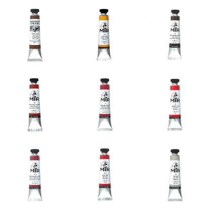 Óleo Extrafino MIR — Tierras, Rojos y Neutros · Tubos 20/60/200 ml