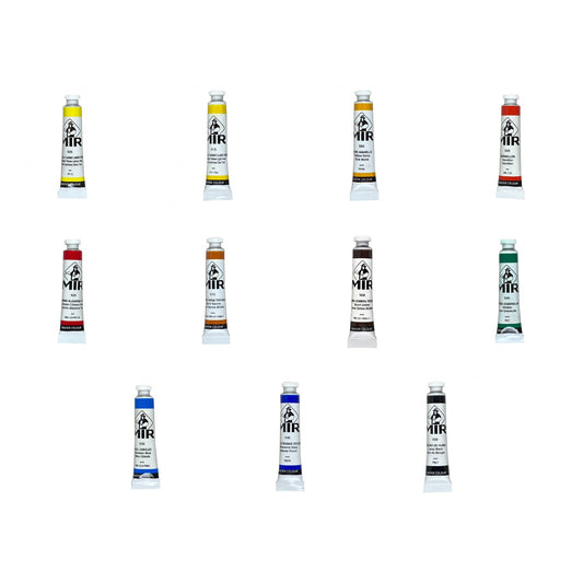 Pack 12 Colores · Acuarelas Extrafinas MIR 8 ml — Gama Completa Bellas Artes y Restauración