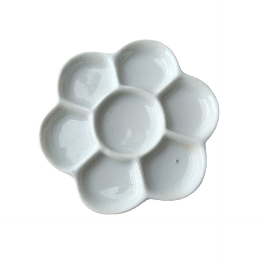 Paleta de porcelana de mezcla en flor