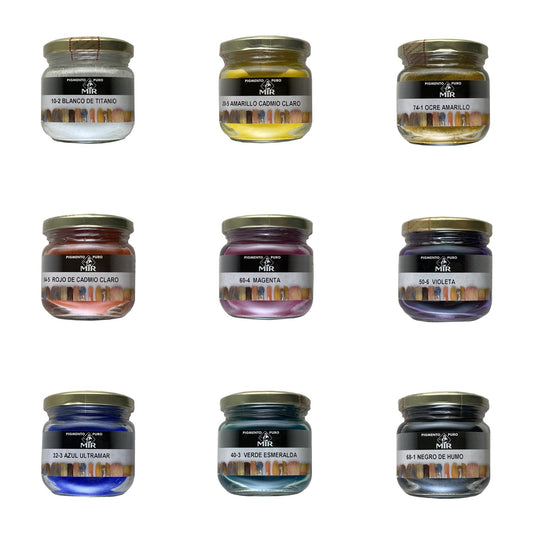 Gama de Pigmentos Puros MIR 150 ml - 9 colores
