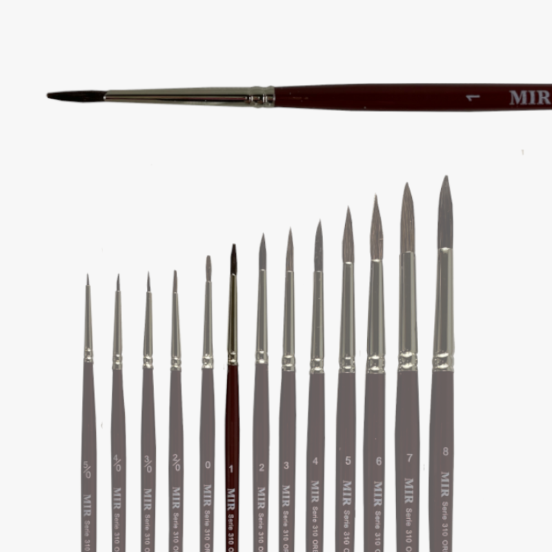 Pincel Redondo Oreja de Buey MIR Ref. 310 - Acuarela (Nº 5/0-8)
